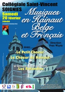 Affiche - Musique en Hainaut Belge et Français