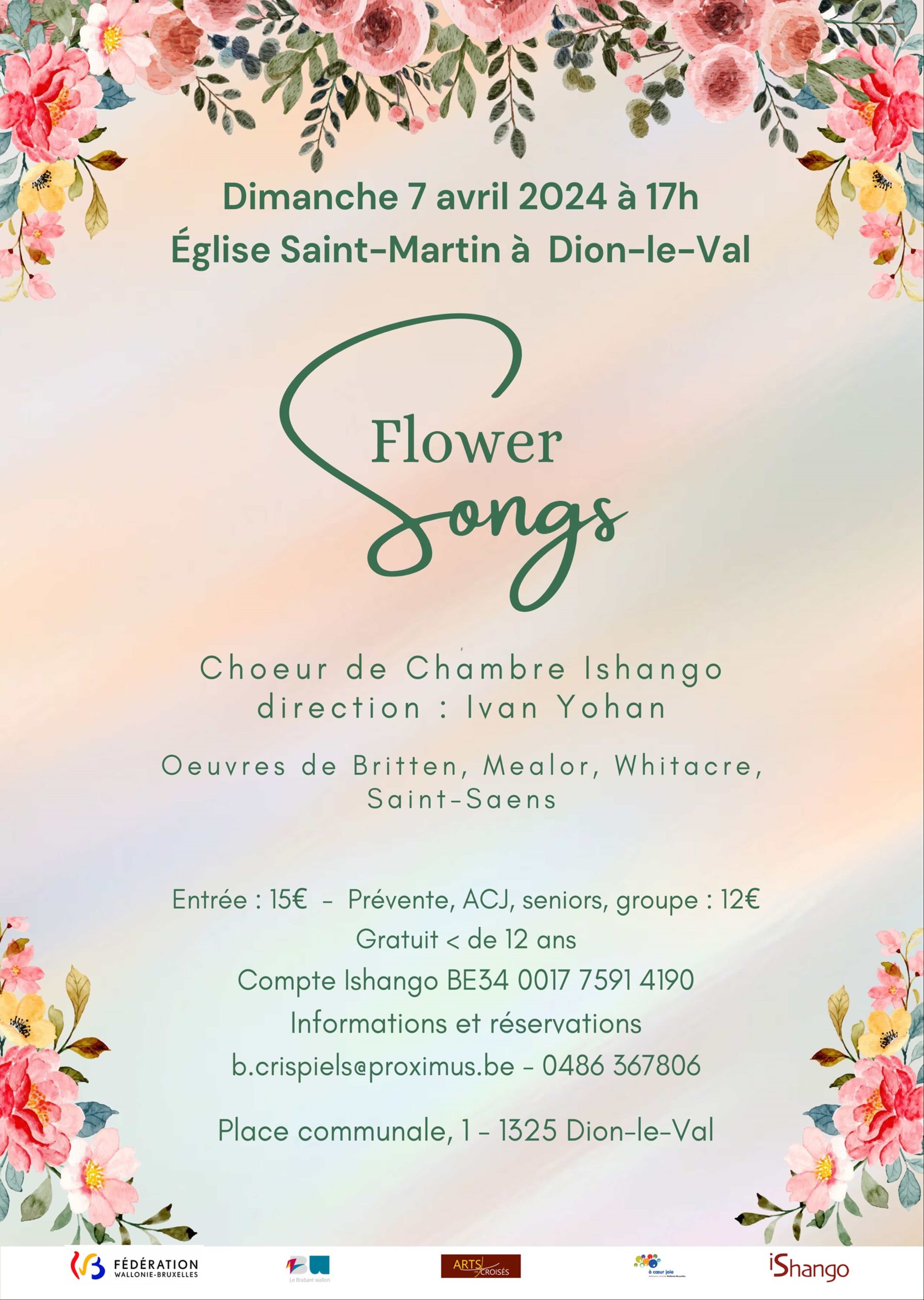 Concert Flower Songs à Dion-le-Val